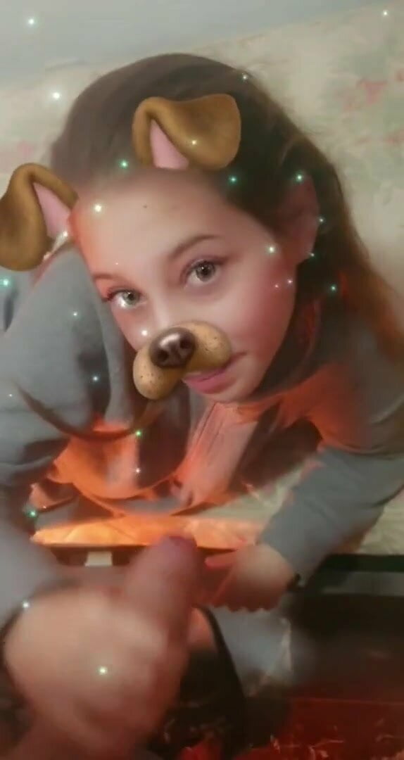 Парень на камеру дал в рот подружке, которая была с фильтром из снепчата 